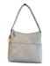 Kate Spade White Textured Leather Solid Zip Top Shoulder Purse White
