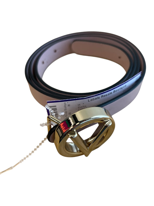 Valentino Light Lavender Leather goldtone hardware Logo Belts Light Lavender / Large