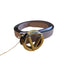 Valentino Light Lavender Leather goldtone hardware Logo Belts Light Lavender / Large