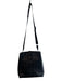 MCM Black Calfskin Silver Hardware Adjustable Strap Flap Close Bag Black / Medium