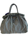 Prada Ocean Green Nylon Rolled Handles Top Zip Bow Detail Bag Ocean Green / Medium
