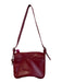 Coach Red Leather silver tone hardware Solid Interior Pockets Satchel Bag Red
