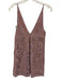 Free People Size 0 Purple Nylon, Viscose, Cotton Sleeveless V Neck & Back Dress Purple / 0