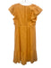 Rails Size M Orange Cotton Short flutter sleeve Floral Embroidery eyelet Dress Orange / M