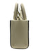 Tory Burch Size Mini Cream Faux Leather Top Handle Logo Detachable Strap Dress Cream / Mini