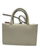 Tory Burch Size Mini Cream Faux Leather Top Handle Logo Detachable Strap Dress Cream / Mini