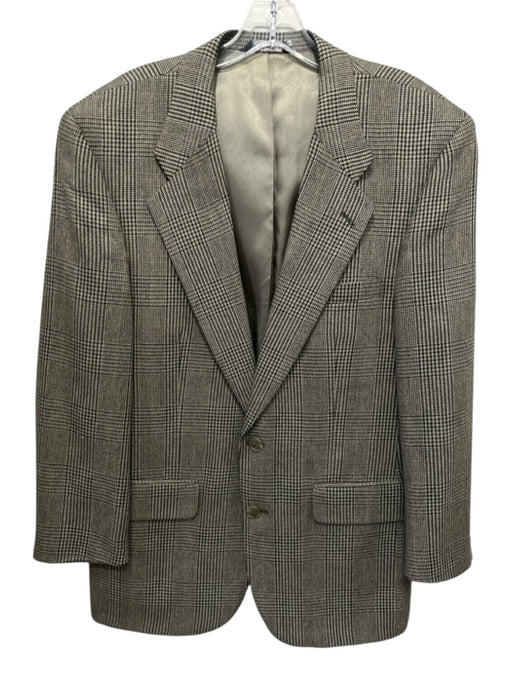 Burberrys Tan & Multi All Over Print 2 Button Men's Blazer Tan & Multi / Est L