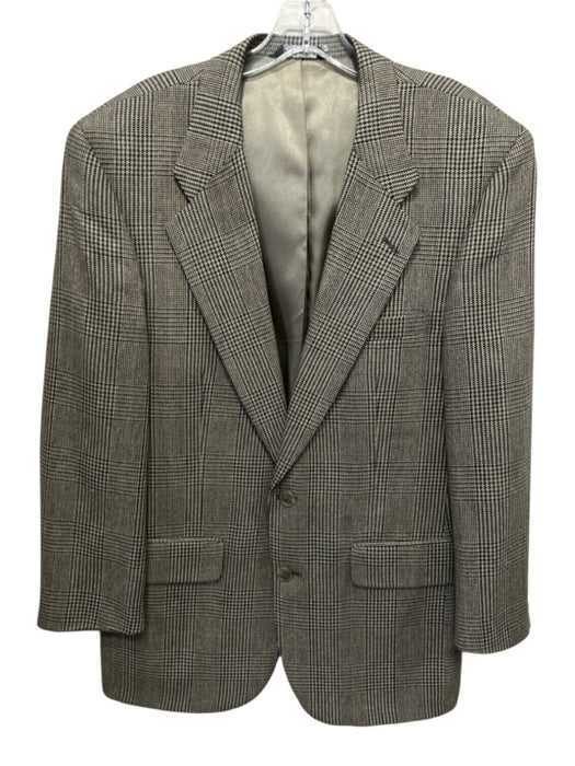 Burberrys Tan & Multi All Over Print 2 Button Men's Blazer Tan & Multi / Est L