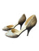 Kate Spade Shoe Size 9 Tan Snake Skin Metallic Open Toe Heels Tan / 9