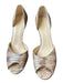 Kate Spade Shoe Size 9 Tan Snake Skin Metallic Open Toe Heels Tan / 9