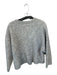 & Other Stories Size L Gray Shell Button Up Long Sleeve V Neck Sweater Gray / L