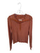 We The Free Size M Brown & Pink Baumwolle Striped 1/4 Button Long Sleeve Top Brown & Pink / M