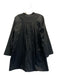 Pomander Place Size M Black Cotton Split V Neck Dress Black / M
