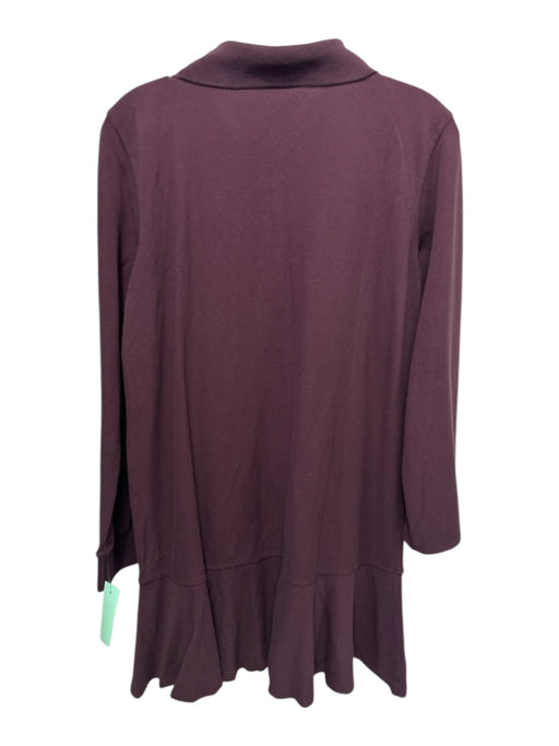 Tuckernuck Size M Wine Red Cotton & Polyester 1/4 Button Dress Wine Red / M
