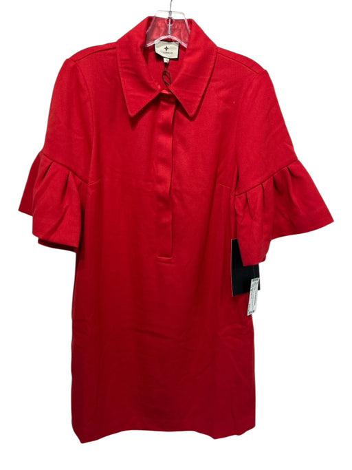 Tuckernuck Size M Red 1/4 Button Dress Red / M