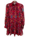 CROSBY by Mollie Burch Size S Fuschia & Multi Clipped Dots Pockets Dress Fuschia & Multi / S
