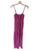 L Space Size XS Purple Cotton Spaghetti Strap smocked Crinkle Maxi Dress Purple / XS
