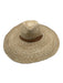Wyeth Beige Straw Woven Tie Neck sun hat Hat Beige / One Size