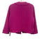 Ann Mashburn Size M Purple Wool Long Sleeve Fringe Textured Open Jacket Purple / M