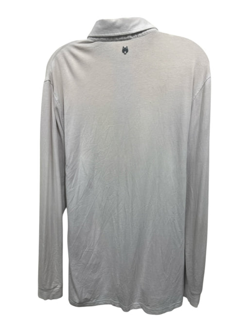 Greyson Size M Tan Synthetic Solid Polo Athleisure Men's Long Sleeve Shirt Tan / M