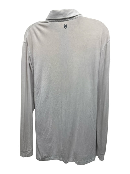 Greyson Size M Tan Synthetic Solid Polo Athleisure Men's Long Sleeve Shirt Tan / M