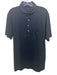 Greyson Size M Dark Navy Cotton Blend Solid Polo Athleisure Men's Short Sleeve Dark Navy / M
