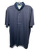 Greyson Size M Navy & Blue Synthetic Dots Polo Athleisure Men's Short Sleeve Navy & Blue / M