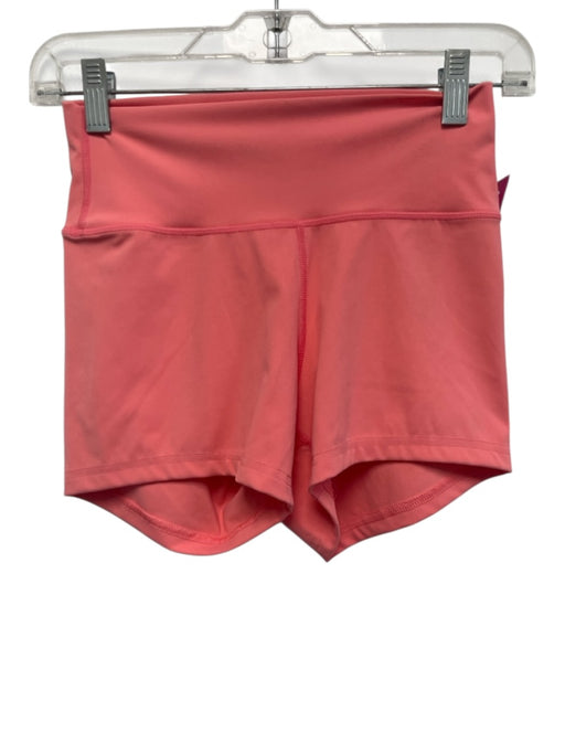 Daily Drills Size M Coral Pink Nylon & Spandex Wide Waist Band Biker Shorts Coral Pink / M
