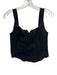 Reformation Jeans Size XS Black Cotton Denim Sleeveless Studded Crop Top Black / XS