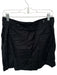 Maeve Size 10P Black Linen High Waist Pleat Detail Shorts Black / 10P