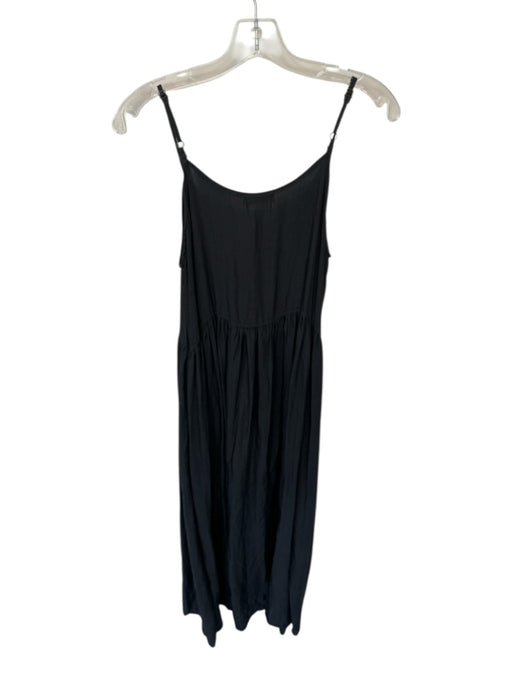 CP Shades Size XS Charcoal Rayon & Silk Spaghetti Strap Maxi Dress Charcoal / XS