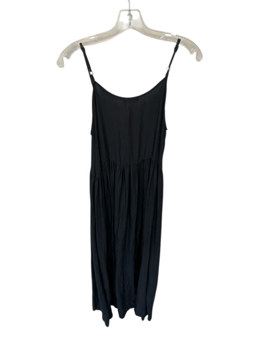 CP Shades Size XS Charcoal Rayon & Silk Spaghetti Strap Maxi Dress Charcoal / XS