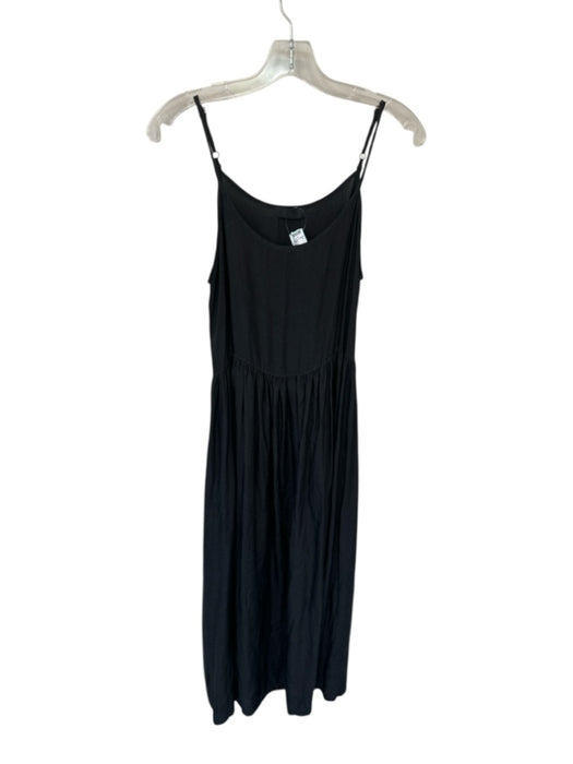 CP Shades Size XS Charcoal Rayon & Silk Spaghetti Strap Maxi Dress Charcoal / XS