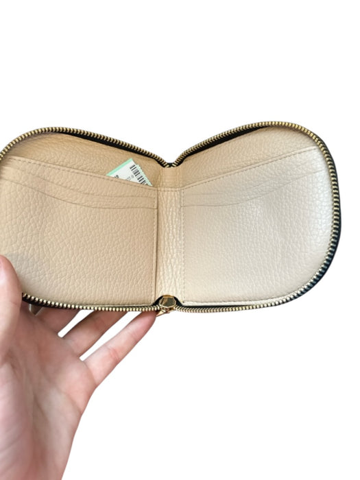 Cuyana Black Leather Pebbled Zip Around Wallets Black