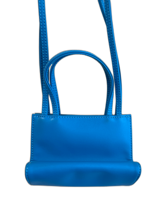 Telfar Cyan Faux Leather Logo Double Handle shoulder straps Bag Cyan / Mini