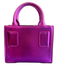 Brandon Blackwood Magenta Leather Metallic Crossbody Strap Double Handle Bag Magenta / Mini