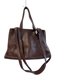 Wilsons X Telfar Chocolate Pebble Leather 4 strap Logo Snap Closure Bag Chocolate / Medium