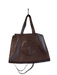 Wilsons X Telfar Chocolate Pebble Leather 4 strap Logo Snap Closure Bag Chocolate / Medium
