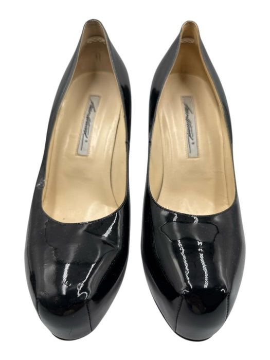 Brian Atwood Shoe Size 41 Black Patent Leather Stiletto Almond Toe Pumps Black / 41