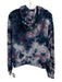 Aviator Nation Size S White, Blue & Purple Cotton Blend Tie Dye Hoodie Sweater White, Blue & Purple / S