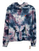 Aviator Nation Size S White, Blue & Purple Cotton Blend Tie Dye Hoodie Sweater White, Blue & Purple / S