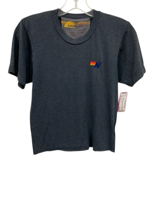 Aviator Nation Size XS Dark Gray Polyester Blend Heathered Short Sleeve Top Dark Gray / XS