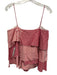 Milly Size S Red & White Stripe Spaghetti Strap Tiered Top Red & White / S