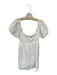 Lulus Size S Black & White Polyester Strapless Sequins Flower Applique Dress Black & White / S