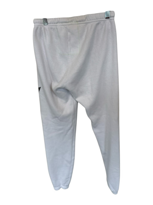 Aviator Nation Size M White & Gray Cotton Elastic Waist Lightning Bolt Pants White & Gray / M