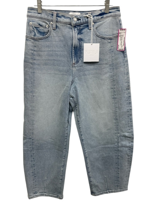 Pistola Size 29 Light Wash Cotton Denim Zip Fly High Rise Barrel Leg Jeans Light Wash / 29