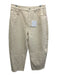Pistola Size 32 Ecru Cream Cotton Denim Zip Fly High Rise Barrel Leg Jeans Ecru Cream / 32