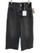 Pistola Size 28 Black Cotton Denim Zip Fly High Rise Wide Leg Jeans Black / 28