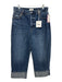 Pistola Size 30 Medium Wash Cotton Denim Button Fly High Rise Wide Leg Jeans Medium Wash / 30