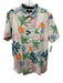 Roark NWT Size L Beige & Green Cotton Abstract Button Up Men's Short Sleeve Beige & Green / L